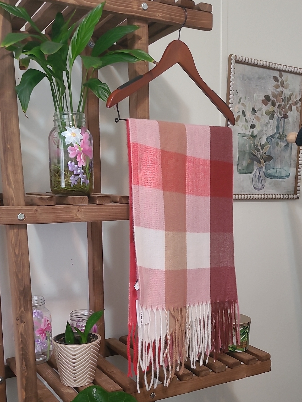 NWT Plaid Scarf - Picture 2 of 3